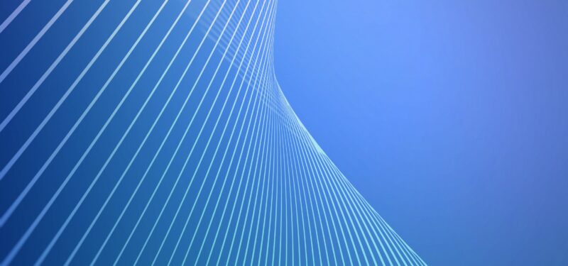 Sky and top of modern building in blue | re-activation or re-engagement email program